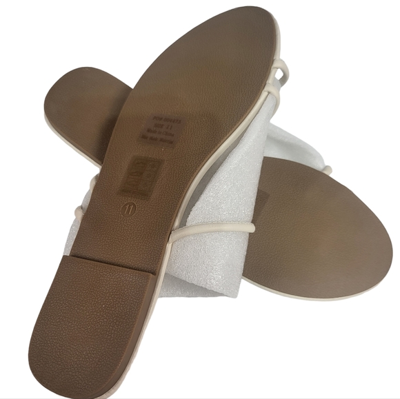 Journee Collection Tanaya Slide Sandals Off White 11 - Picture 7 of 7